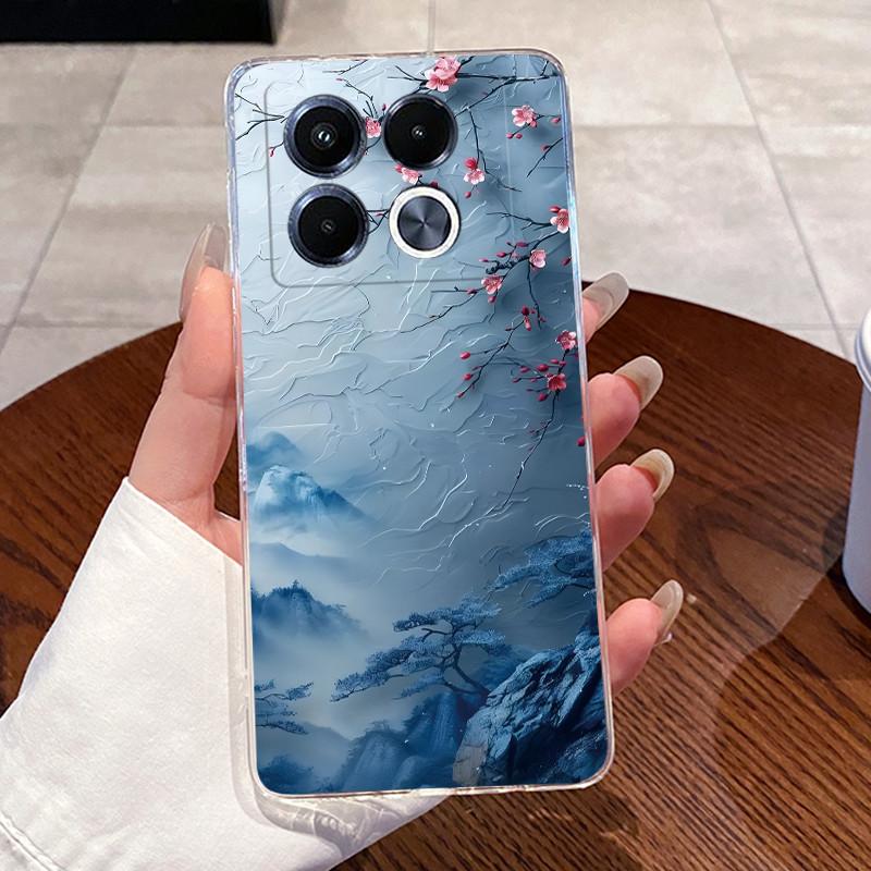 Jelly Casing For Infinix Note 40 5G X6851 X6852 Fundas Capa Clear Silicone Soft TPU Back Cover Cute Cat Rabbit Heart Phone Case