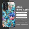 Luxury Flower Marble Texture Tempered Glass Phone Case for Huawei Honor 200 100 90 Mate 50 40 Pro Nova 12 11 SE P30 P40 5G Cover