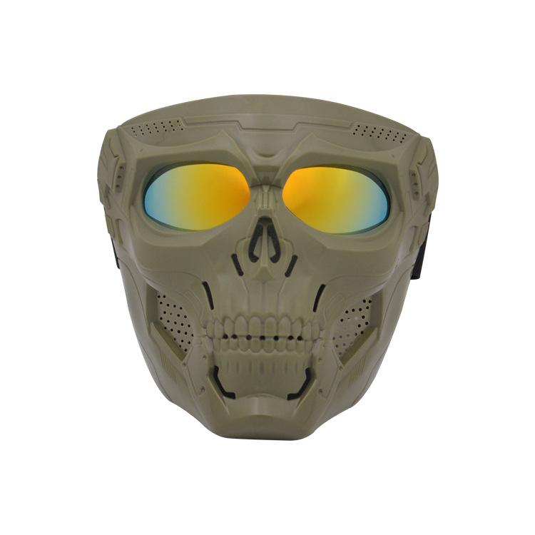 New Skull Design Ghost Windshield Mask for Motorcycle Off-Road Riding, Windproof, Sandproof, Sun-Protective Riding Mask