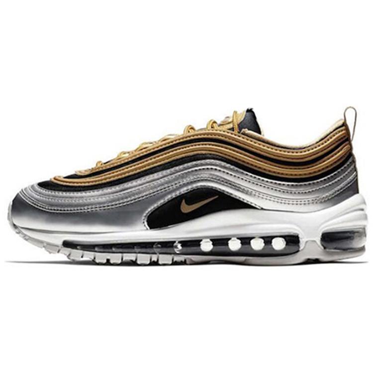 New Nike Air Max 97 Metallic Gold Black Women's AQ4137-700