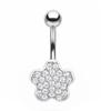 Stainless Steel Belly Button Rings For Women Crystal Navel Piercing Body Jewelry For Beach Use