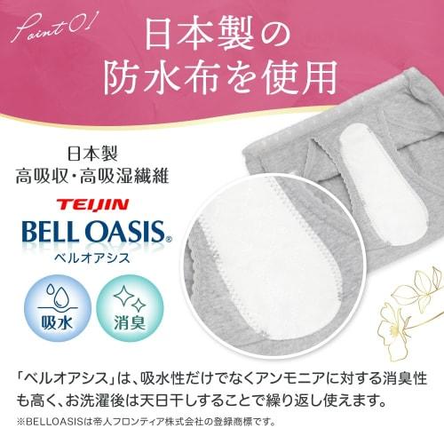 OAR Women's Light Incontinence Briefs, 2-Piece Set, Made with Japanese-Made Waterproof Fabric, 20cc Absorbent, 100% Cotton, Camellia Oil and Aloe Vera