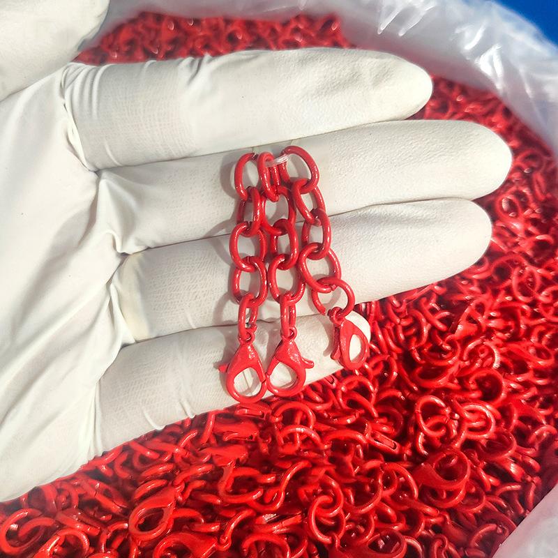 10-20PCS Metal Colorful Keyring Extension Chain Tail Lobster Clasps Keychain Charms for Necklace Bracelet Pendant Jewelry Making