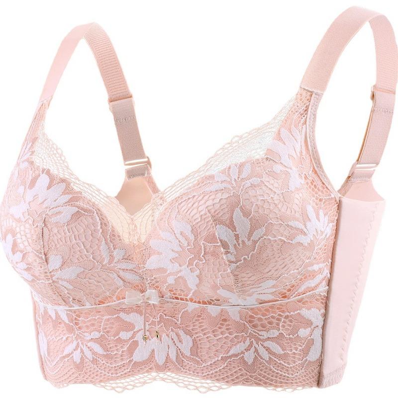 Sexy Lace Back Bra Non-marking Collection of Breasts Bra Women Gathered On The Support Without Steel Ring Adjustable Underwear