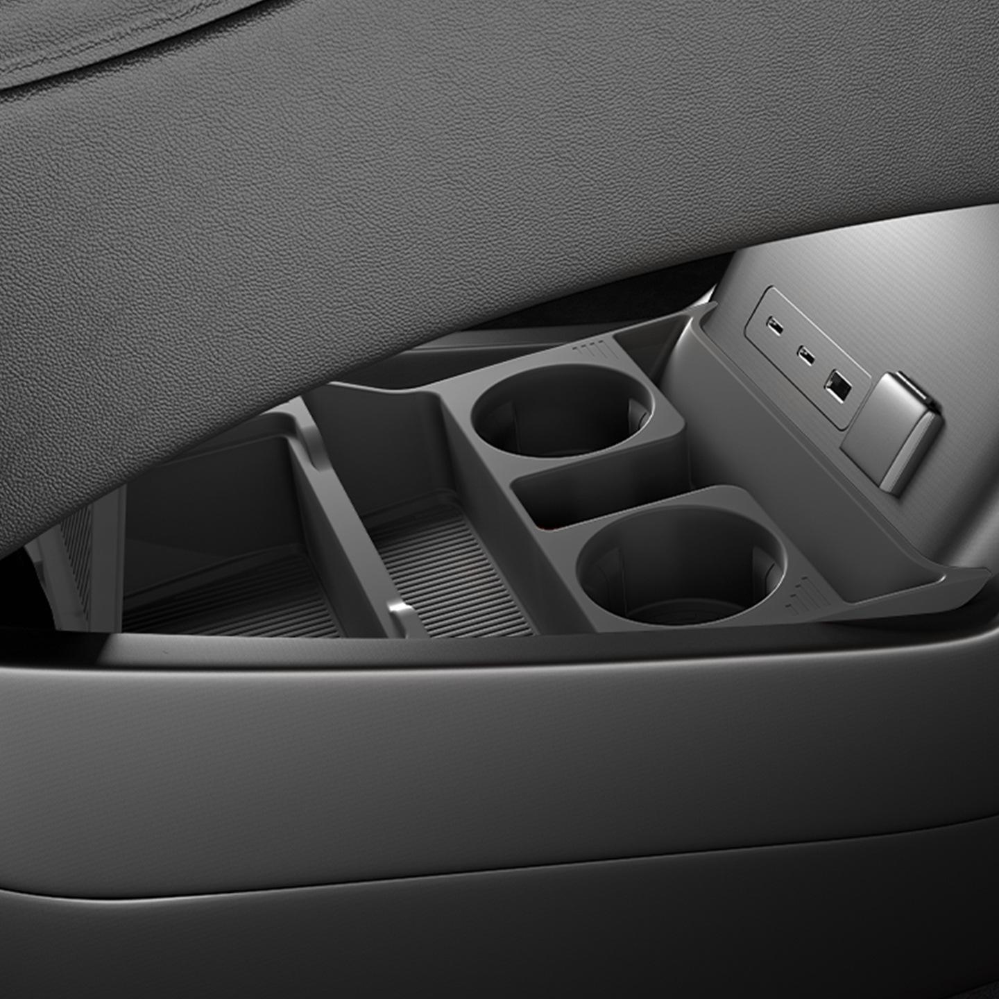 

Compatible with 25 BYD Tang L Center Console Models: Lower Storage Box Organizer for Car Interior Decoration.