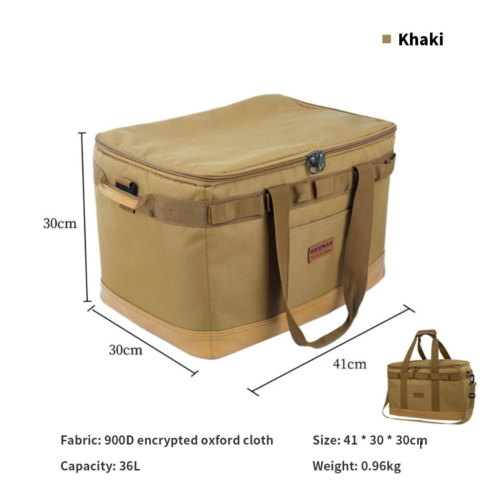 

36л сумка для кемпинга на открытом воздухе, многофункциональная коробка для кемпинга, большая вместительная сумка для хранения барбекю, пикника, принадлежности для приготовления пищи, кемпинга