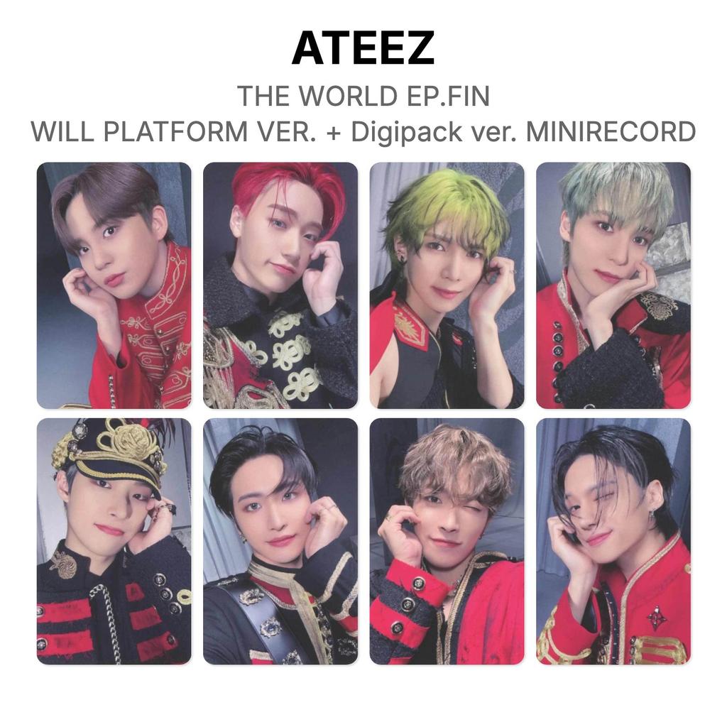 ATEEZ IL MONDO EP.FIN : PIATTAFORMA VERSION WILL. + Versione Digipack. Fotocarta Ufficiale MINIRECORD