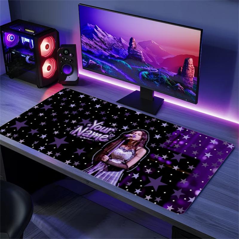 Name Hearts Custom Name Large Size Mouse Pad Gaming Table Cushion Nonslip Laptop Tablet Big XXL Mat Mini PC Playmat With Lock edge