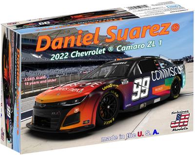 Salvinos Model NASCAR 2022 Camaro ZL1 Trackhouse Racing Daniel Suarez Model Plastikowy SJMTHC2022DSP J.R 1/24