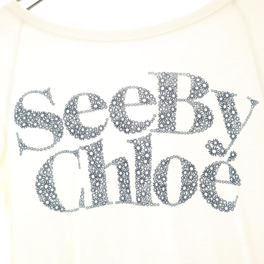 SEE BY CHLOE Long sleeve T-shirt M white Ron T Women Used