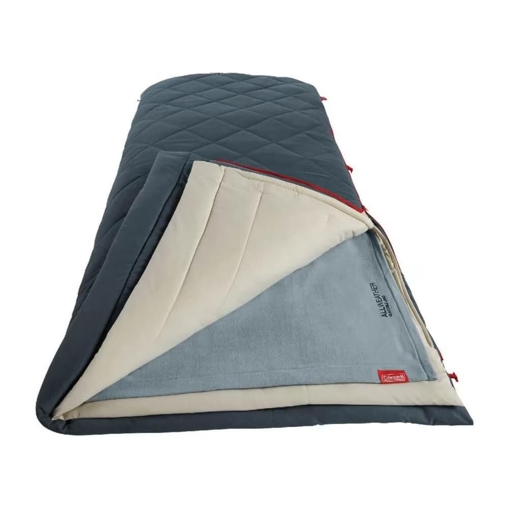 Coleman Multi-Layer Sleeping Bag - All-Season Envelope Type Sleeping Bag for Camping, Outdoors, Machine Washable, Emergency Preparedness, Spring, Summ