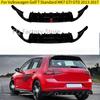 Rear Bumper Diffuser Splitter Spoiler with Brake LED Body Kit For Volkswagen Golf 7 Standard MK7 GTI GTD 2013-2017 Hatchback