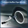 INFINAUTO Turbo Sound Exhaust Muffler Pipe Whistle Rear Tail Pipe S Carbide Chrome Manufacturer Aluminum Black 1 Set