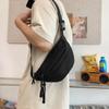 Korean Version of The Simple Messenger Bag New Fashion Summer Large Capacity Bag Sports Joker Small Chest Bag Japanese Women's Pockets.