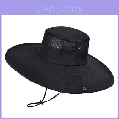 Summer Outdoor Fishing Hat For Men With Large Brim Sun Protection And Breathability