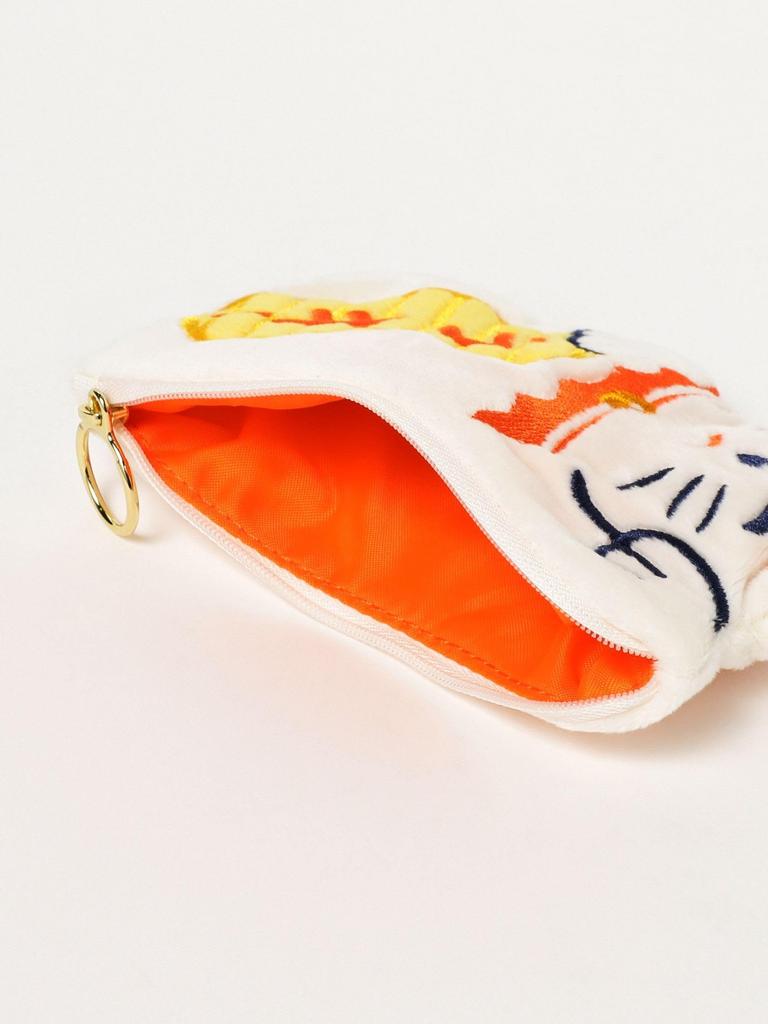 Beams Japan Wallets & Pouches [Special Order] New Retro Maneki-neko Pouch In White