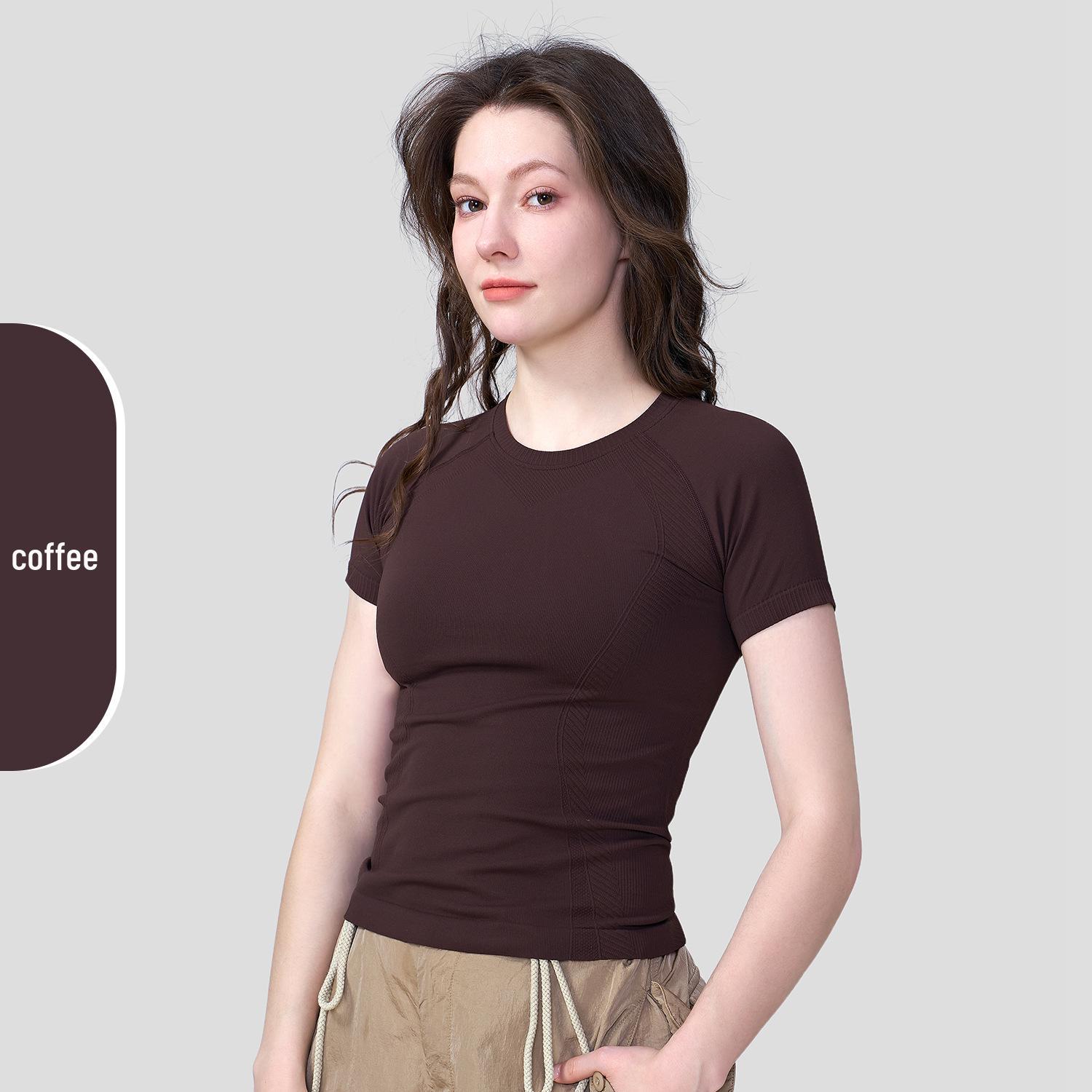 Women s Quick-Dry Slim Fit Sports T-Shirt - Stand-Up Collar, Short Sleeve, 6-Speed Dry-Fit for Running and Fitness Small