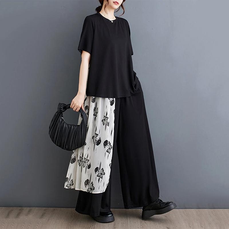 Xitao Lose Sets mit Patchwork-Print ZMY1268