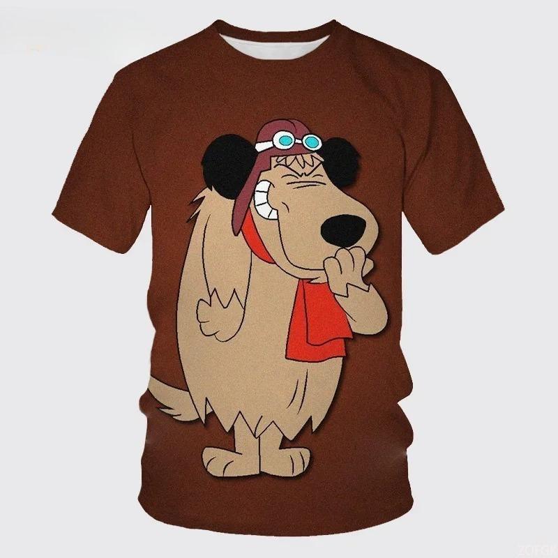 Summer Cartoon Animal Dog Dinosaur Printed Kids T-shirt Hip-hop Neutral Casual Round Neck T-shirt Boy Girl Tees Top