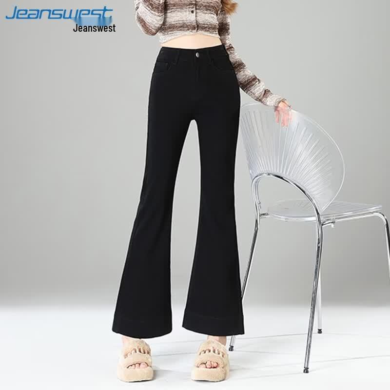 Jeanswest Women's High-Waist Micro-Flared Jeans