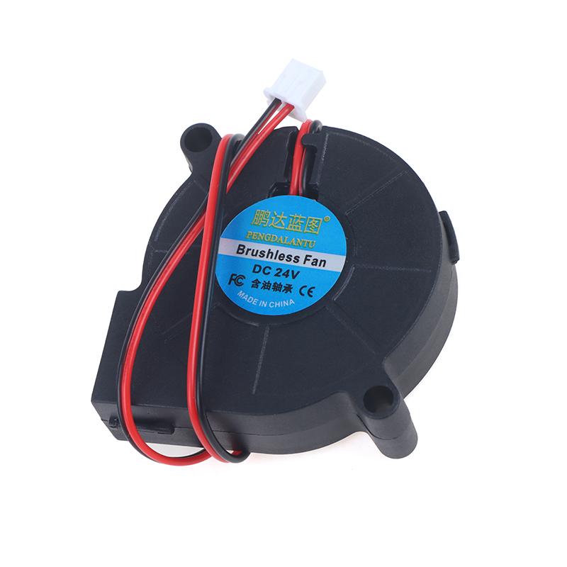 

5015 5V/12V/24V подшипник скольжения бесщеточный для Reprap Prusa I3 DC вентилятор охлаждения турбовентилятор 5015S 3D принтер части вентилятор 24V