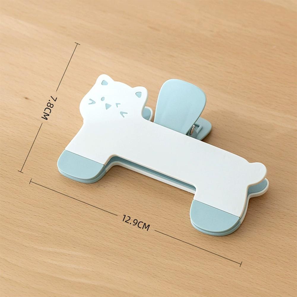 Cat Shape Plastic Book Clip Portable Reading Page Holder Bookmark for Book Lovers College Students Stationery Supplies