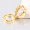 European American Ins New Tungsten Steel 4MM 6MM Faceted Polygon Rhombus Couple Rings