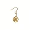 Custom Stainless Steel Letter Necklace & Earrings Set for Women - Gold/Silver, Non-fading, Simple & Versatile Design