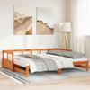 VidaXL Daybed and Trundle Bed and Mattress 80x200 Cm Solid Pine Wood 3321040