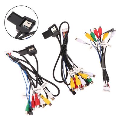 Kabel radia samochodowego stereo 20-stykowa wtyczka RCA wyjście AUX złącze wiązki przewodów z nagłówkiem wentylatora do nawigacji ZHANGXUN Android