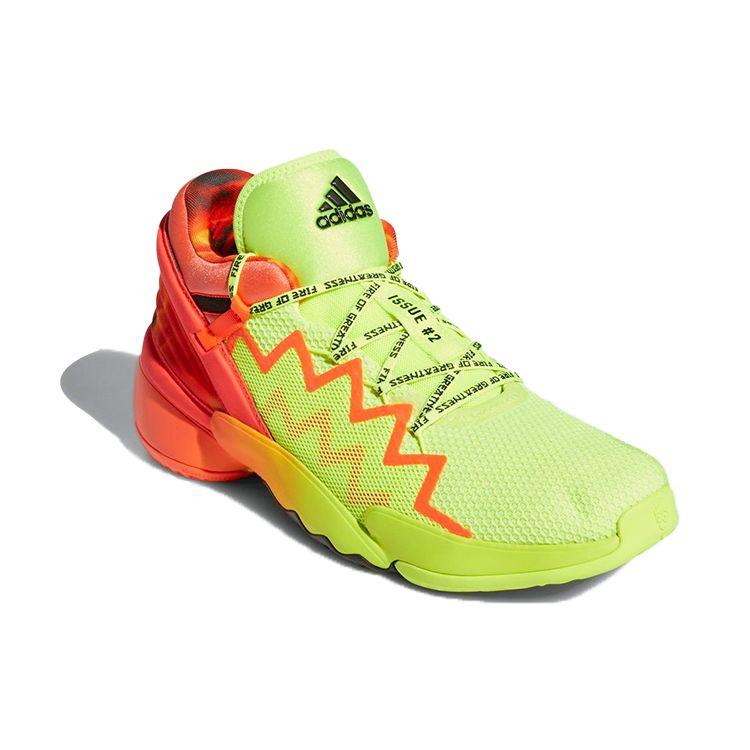 Adidas D.O.N. Issue #2 Fire of Greatness Men Sneakers Yellow Solar-Yellow Solar-Red H67570