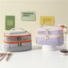 Minimalist Business Toiletry Bag With Spliced Mesh And Lightweight Design For Men And Women