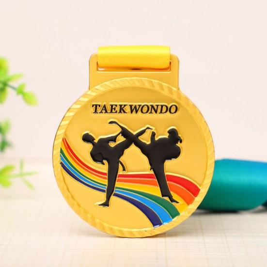 Kreative Trophäe aus Druckguss mit Gurtband, verschleißfeste Ehrenmedaille für Radfahren und Laufen zum Gedenken an Wettkämpfe