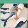 Giant Whale Plush Toy Pillow Soft And Squishy Ocean Animal Stuffed Doll For Kids Handcrafted With Care