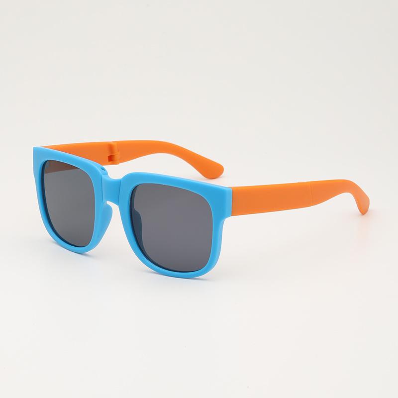 Folding Fashionable UV Resistant Baby Sunglasses New Box Art Children's Glasses Trend