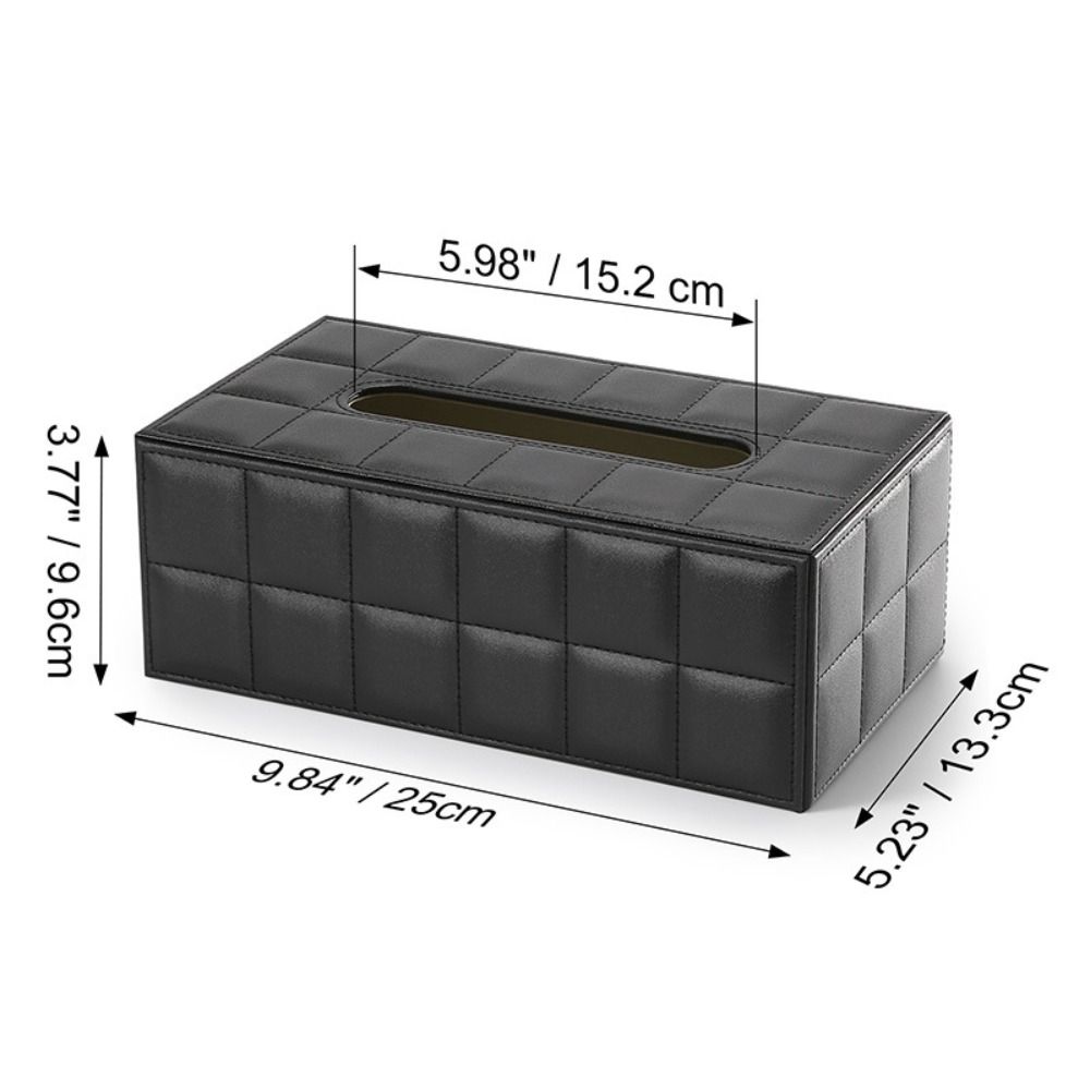 Leather Tissue Storage Box Multi-functional Napkin Dispenser Modern Napkin Holder  Office