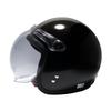 Motorcycle Jet Helmet with Bubble Shield as Standard SG Mark Free [B&B] Equipment, Compliant, Black, Size, BB-004