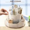 Cosmetic Organizer Box 360 Degree Rotating Makeup Brush Case Holder Lipstick Holder Eyebrow Pencil Storage Tube