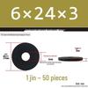 Thickened Black Flat Washer: Enhanced Round Metal Spacer for Home Use