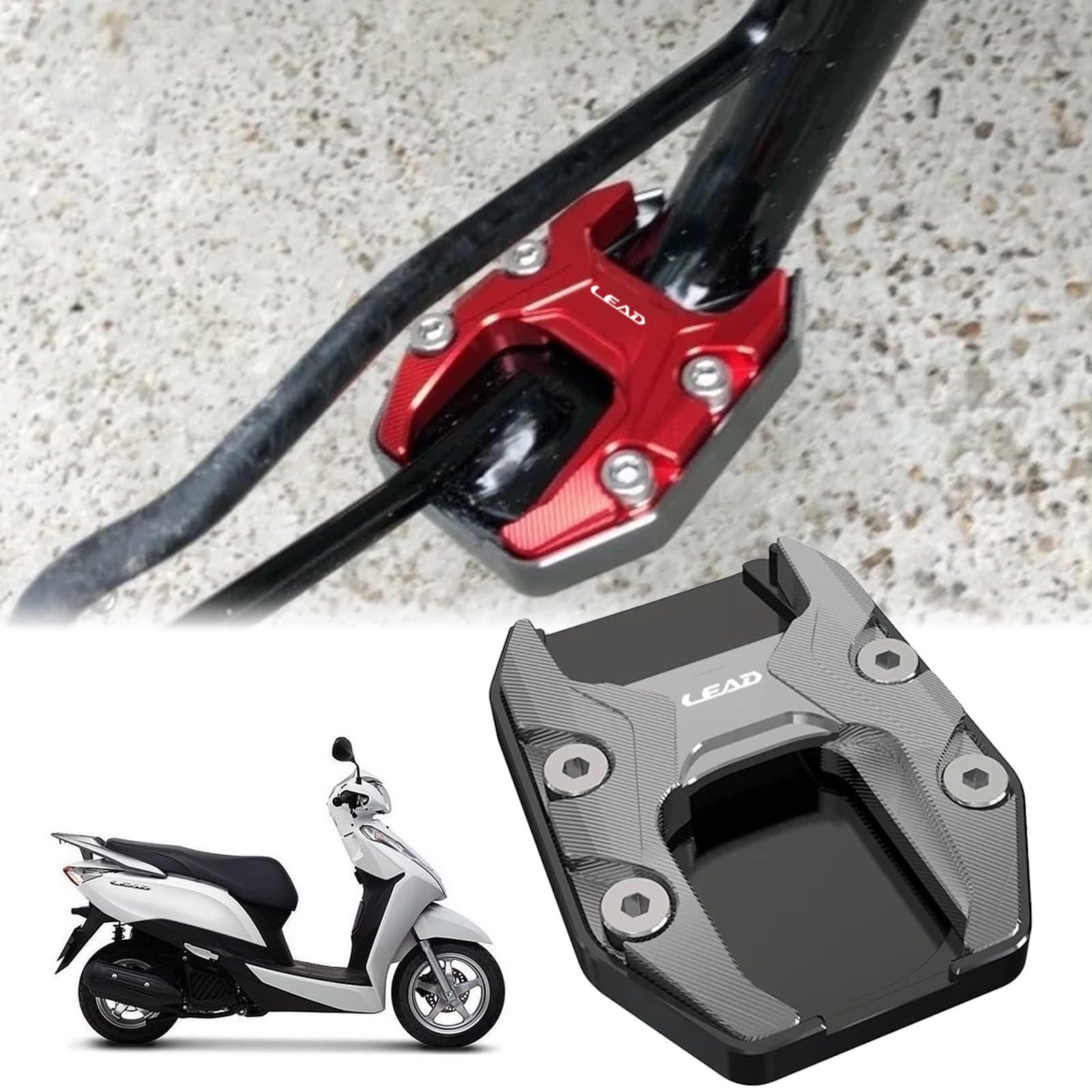 

XINMOZR For Lead 125 lead125 LEAD125 lead 125 Motorcycle Side Bracket Expansion Pad Side