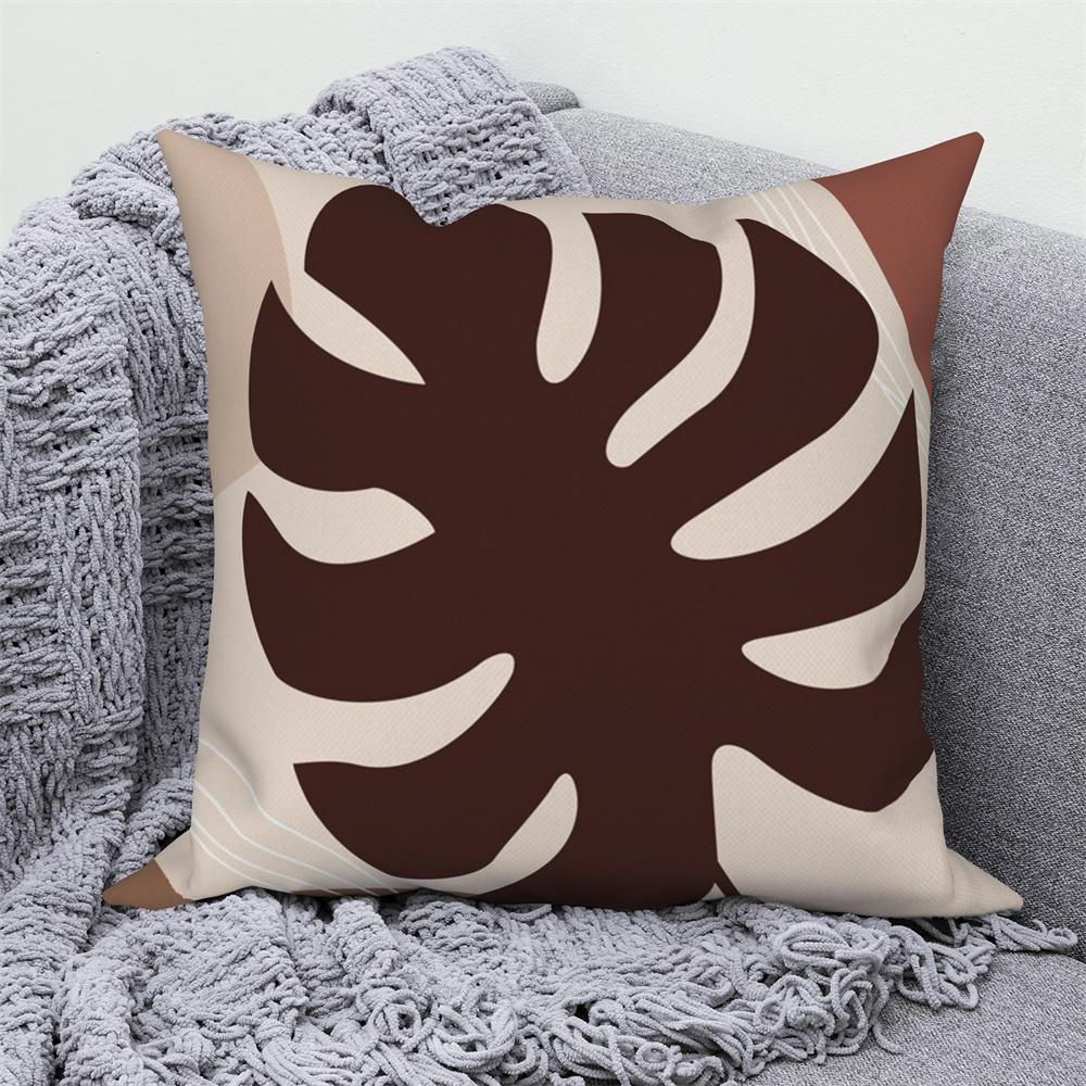 Pillowcase Decoration Home Office Car Abstract Branches and Leaves Nordic Curved  Sofa Cushion Cover