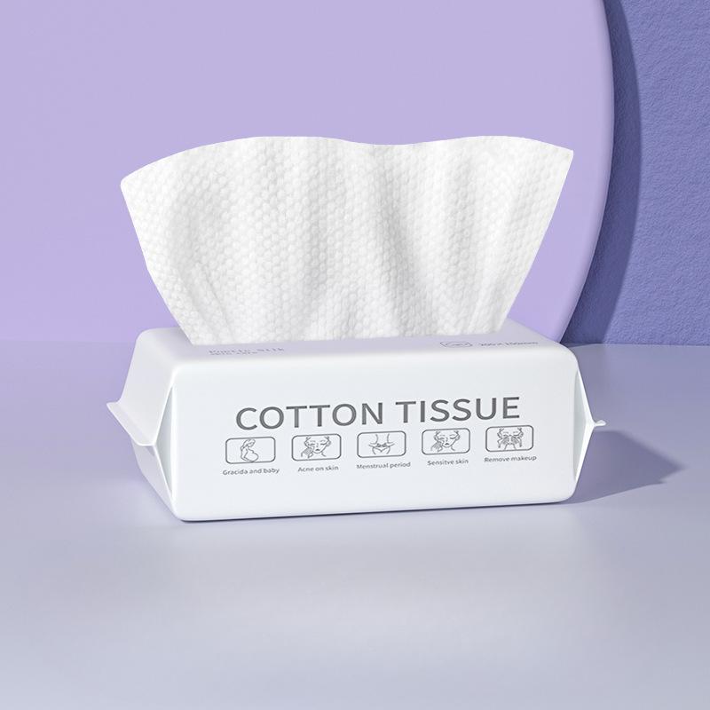 Skin Friendly Disposable Face Towel Extraction Pure Cotton Thickened Pearl Pattern Dry And Wet Cotton Soft Recycling
