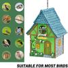 Resin Birdhouse for Outdoors - Hanging Garden Decoration Cabin, Perfect Gift for Bird Lovers & Small Birds