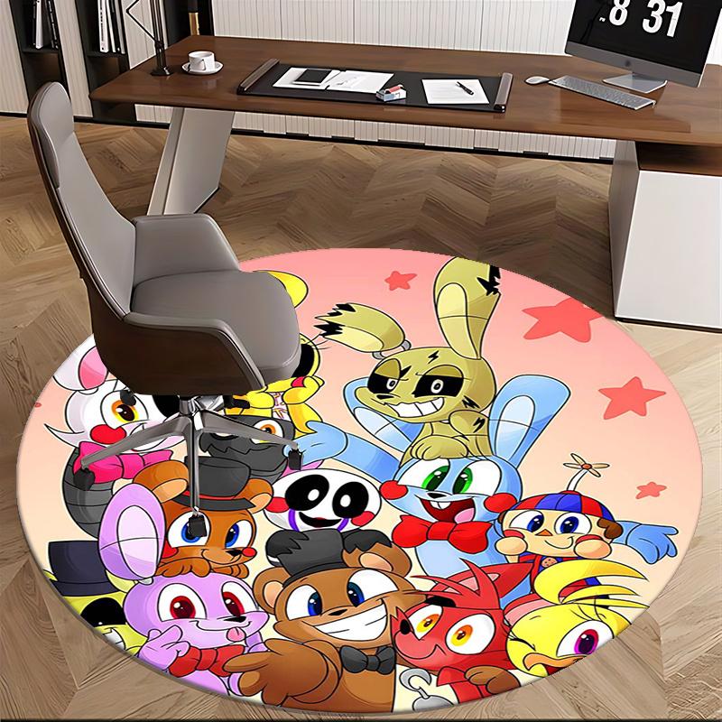 Five Nights at Freddy's,FNAF Chair mat Round Rug Office carpet, Non slip, Suitable for Living Rooms, Bedrooms,Decor1205854a