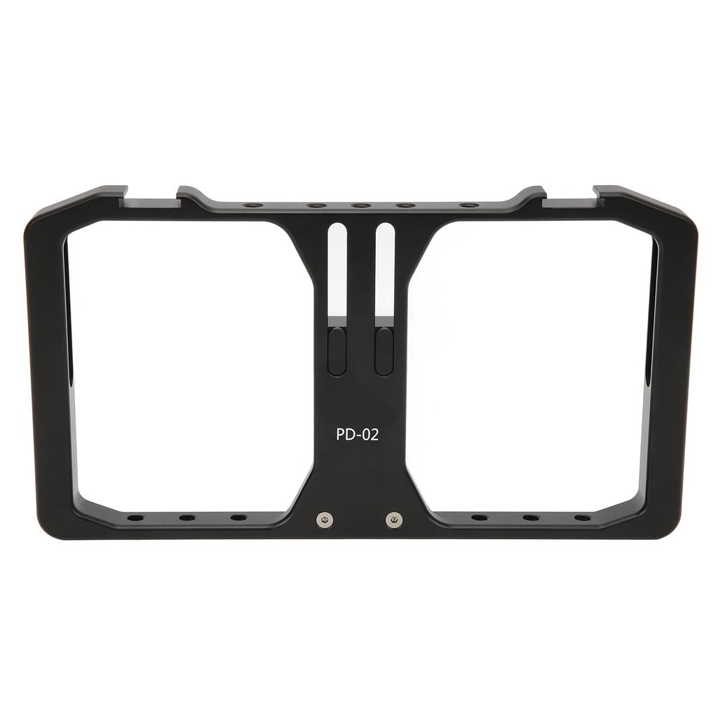 Manbily Phone Cage Grip Rig PD‑02 PRO 2 Metal Handheld Stabilizer Frame with Hot Shoe