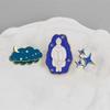 Cute Rainbow Blue Cloud Star Enamel Brooches Dream Girl Asteroids Lightning Lapel Pins Custom Weather Jacket Badge Jewelry Gifts