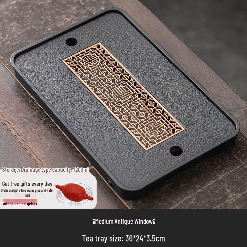 Bamboo Gongfu Tea Tray with Drainage