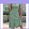 Summer Girl Style Dress With Fish Tail Hem And 3d Pattern For Casual Wear
