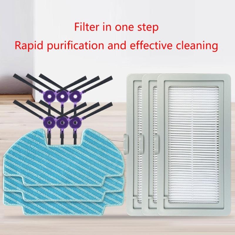 Robot Vacuum Side Brushes Main Brush Replacement Part Mop Cloth Vacuum Filter Vacuum Cleaner Accessories for i5Young