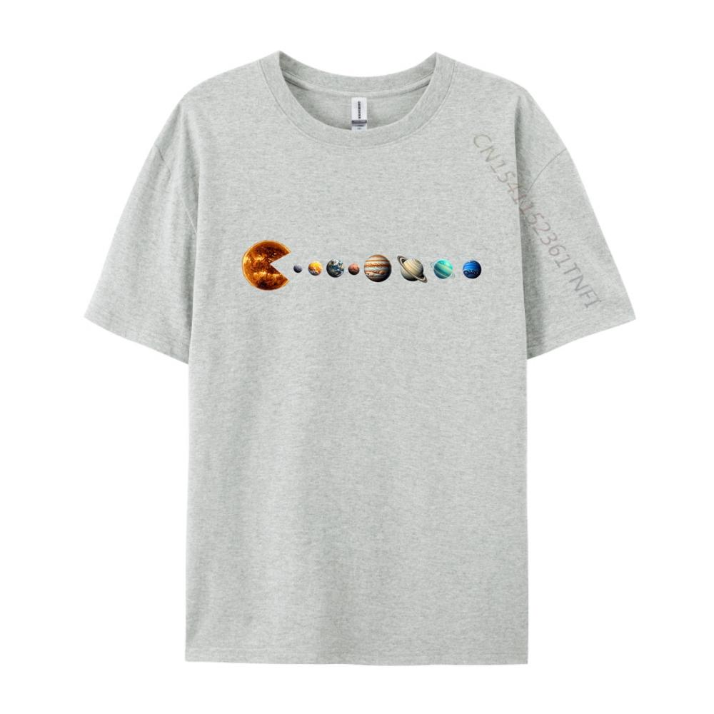 Funny Solar System Astronauts Space Video Games Designer T Shirt Men Cotton T Shirt Men Aesthetic